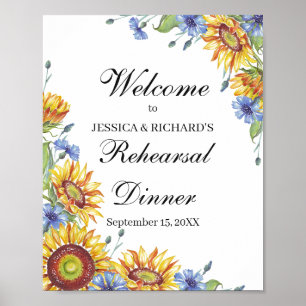 Rehearsal Dinner Welcome Poster Sign