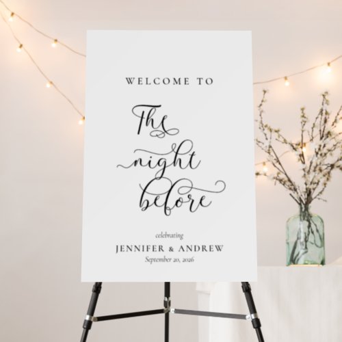 Rehearsal Dinner  Welcome Sign