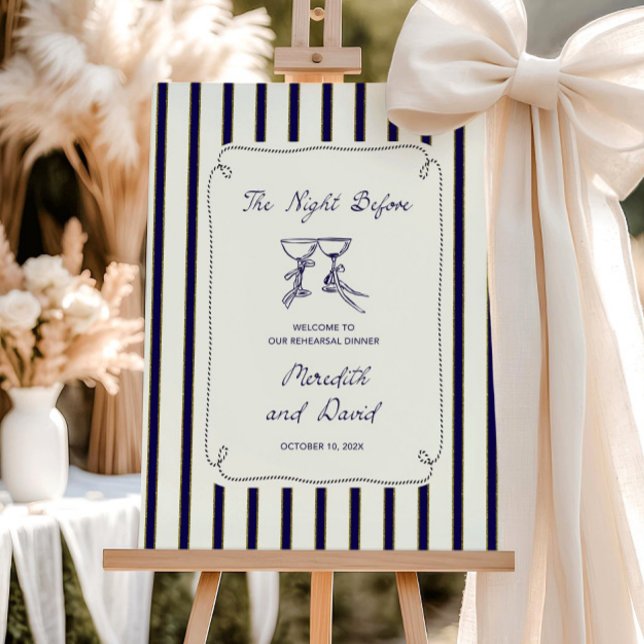 Rehearsal Dinner welcome Sign The night before wed (Creator Uploaded)