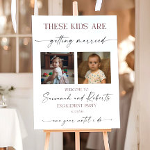 Rehearsal Dinner Welcome Sign with Photos, Editabl