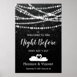 Rehearsal Dinner Welcome To The Night Before  Post Poster at Zazzle
