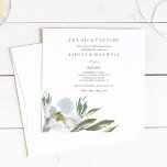 Rehearsal Invitations Watercolor Green And White at Zazzle