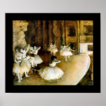 Rehearsal Of A Ballet On Stage - Degas Poster at Zazzle