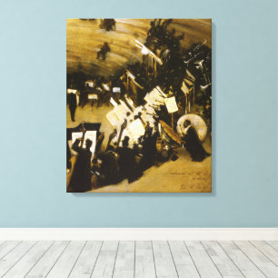 Rehearsal of the Pasdeloup Orchestra by JS Sargent Canvas Print