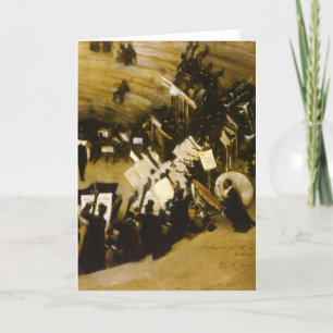 Rehearsal of the Pasdeloup Orchestra by JS Sargent Card