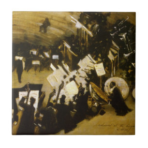 Rehearsal of the Pasdeloup Orchestra by JS Sargent Ceramic Tile