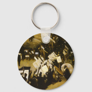 Rehearsal of the Pasdeloup Orchestra by JS Sargent Keychain