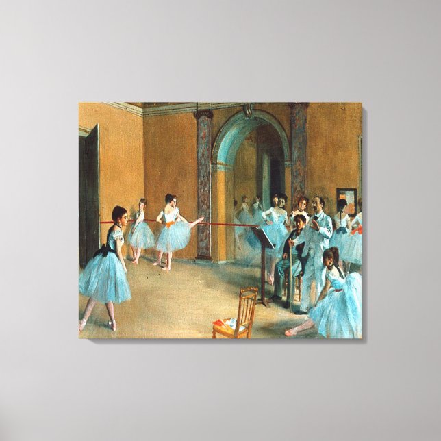 Rehearsal on the Foyer of the Opera La Rue Canvas Print (Front)