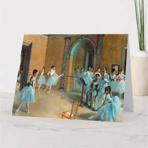 Rehearsal on the Foyer of the Opera La Rue  Card