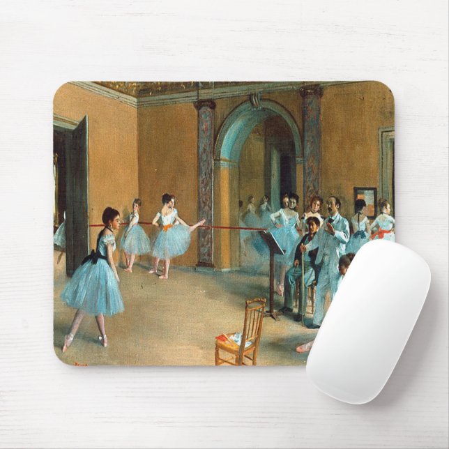 Rehearsal on the Foyer of the Opera La Rue Mouse Pad (With Mouse)