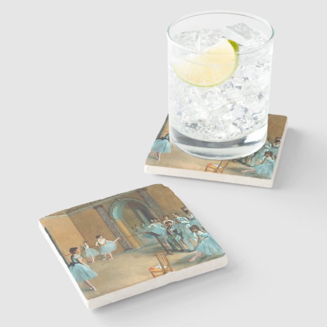 Rehearsal on the Foyer of the Opera La Rue  Stone Coaster (Side)