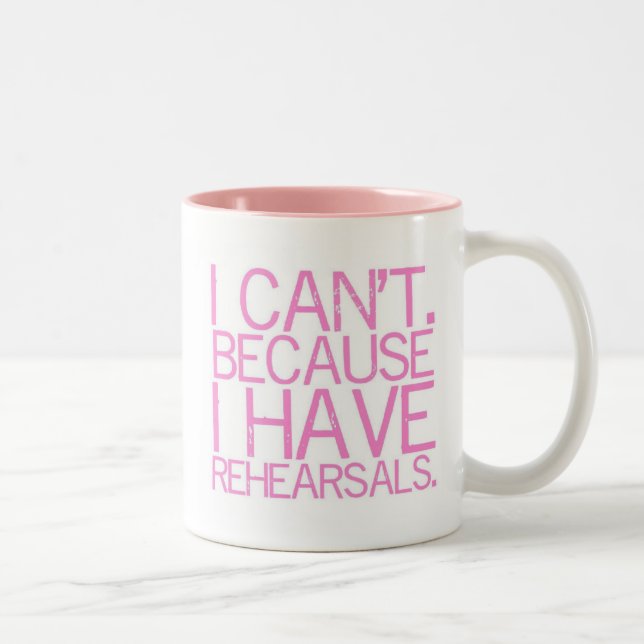 Rehearsals 2-Sided Mug (pink) (Right)