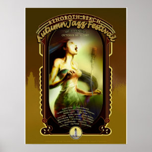 Rehoboth Beach Autumn Jazz Fest 2007 Poster