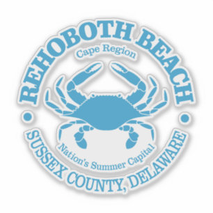 Rehoboth Beach (crab) Sticker
