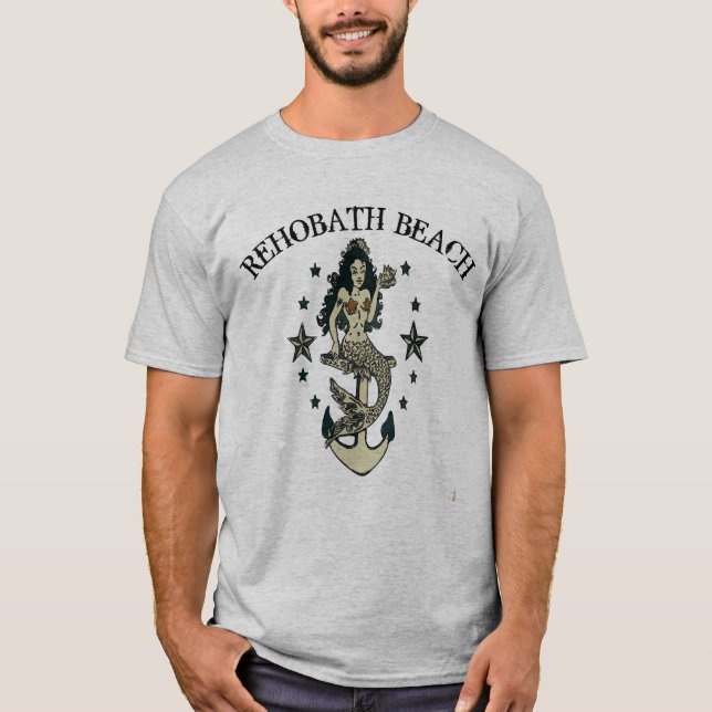 Rehoboth Beach, DE, Mermaid T-Shirt (Front)