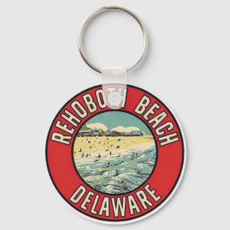 REHOBOTH BEACH, DE Vintage Keychain