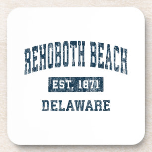 Rehoboth Beach Delaware DE Vintage Sports Design N Beverage Coaster