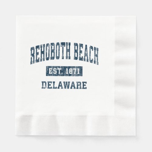 Rehoboth Beach Delaware DE Vintage Sports Design N Napkins