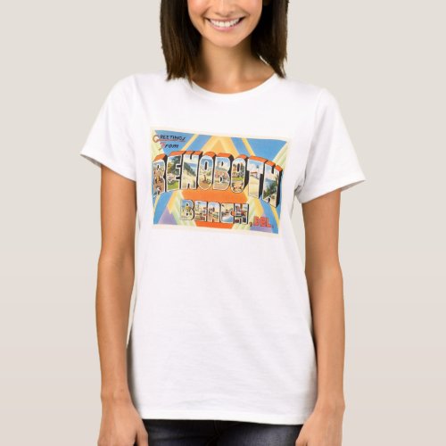 Rehoboth Beach Delaware DE Vintage Travel Postcard T_Shirt