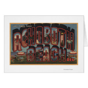 Rehoboth Beach, Delaware - Large Letter Scenes