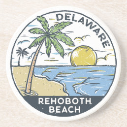 Rehoboth Beach Delaware Vintage Coaster