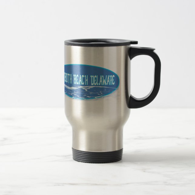 Rehoboth Beach In The Waves Travel Mug (Right)