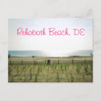 Rehoboth Beach Postcard - Pink Ink
