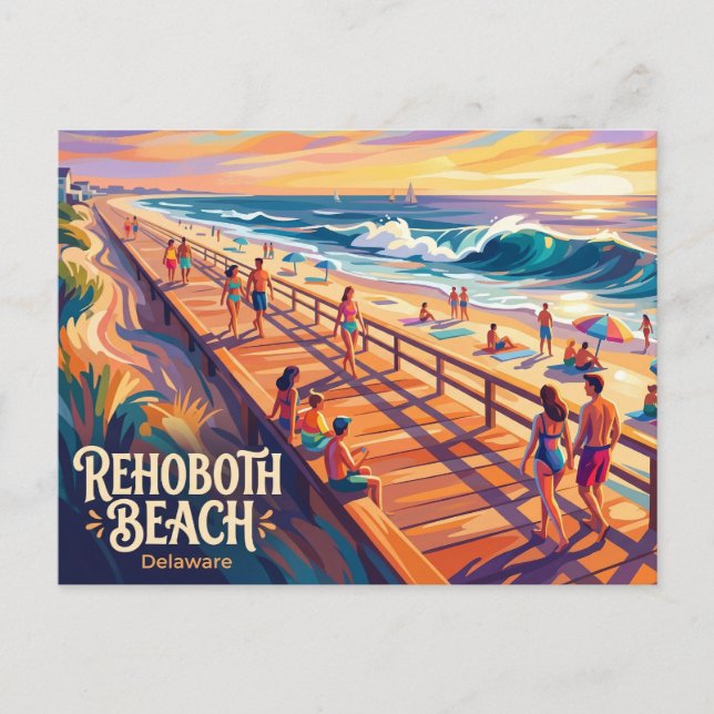Rehoboth Beach USA Postcard (Front)