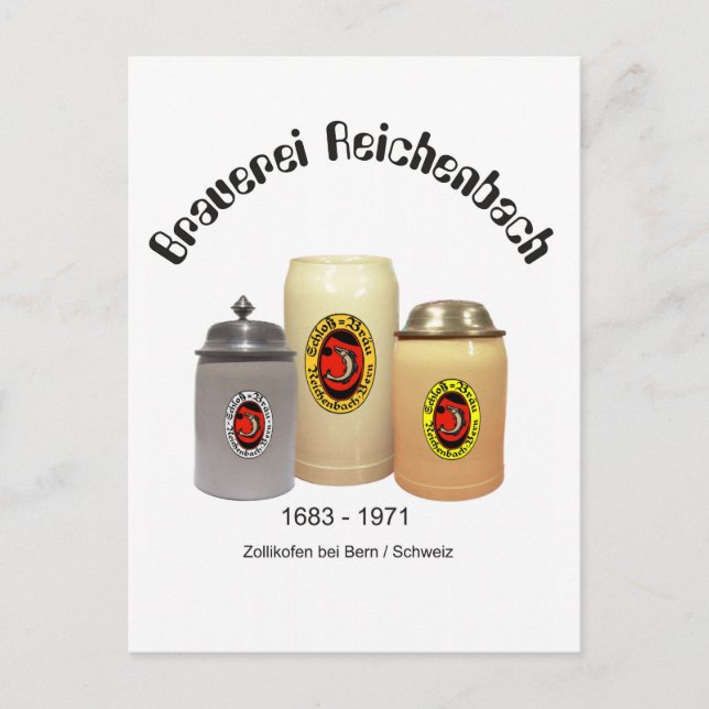 Reichenbach brewery Bern postcard (Front)