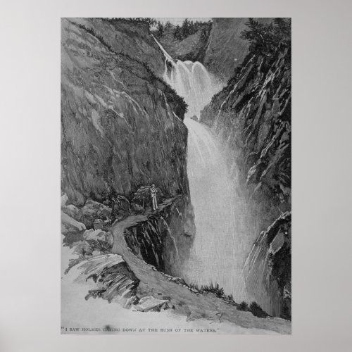 Reichenbach Falls _ Sidney Paget Poster