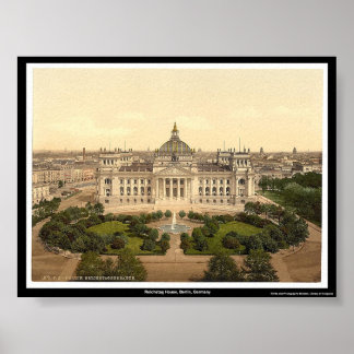 Reichstag House, Berlin, Germany Poster