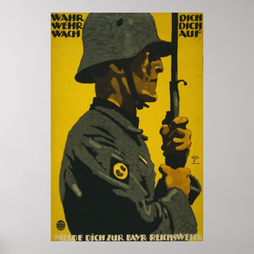 Reichswehr WW1 Recruitment Poster 