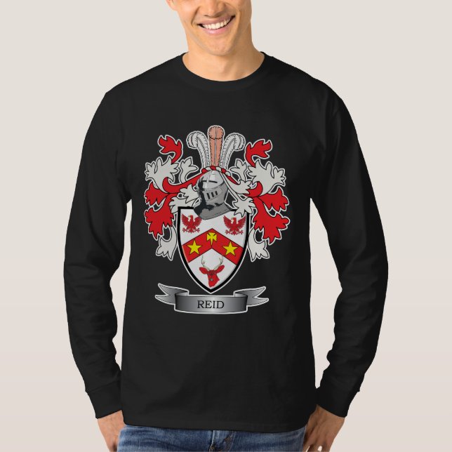 Reid Family Crest Coat of Arms T-Shirt (Front)