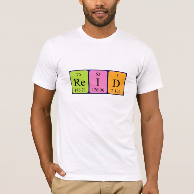 Reid periodic table name shirt (Front)