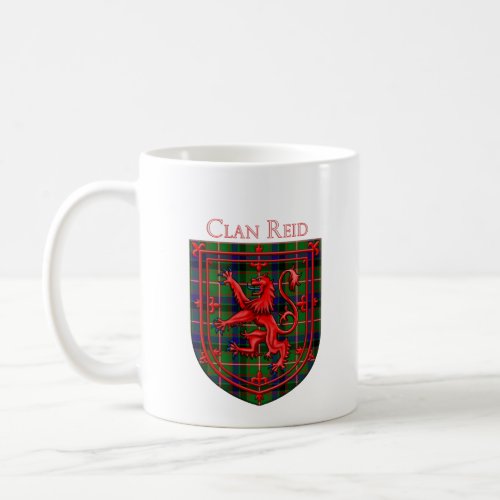 Reid Tartan Scottish Plaid Lion Rampant Coffee Mug