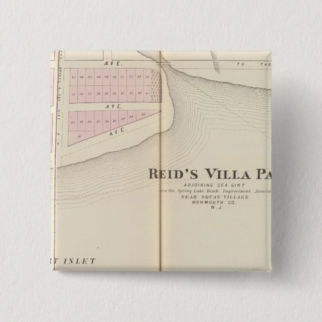 Reid's Villa Park, NJ Button (Front)