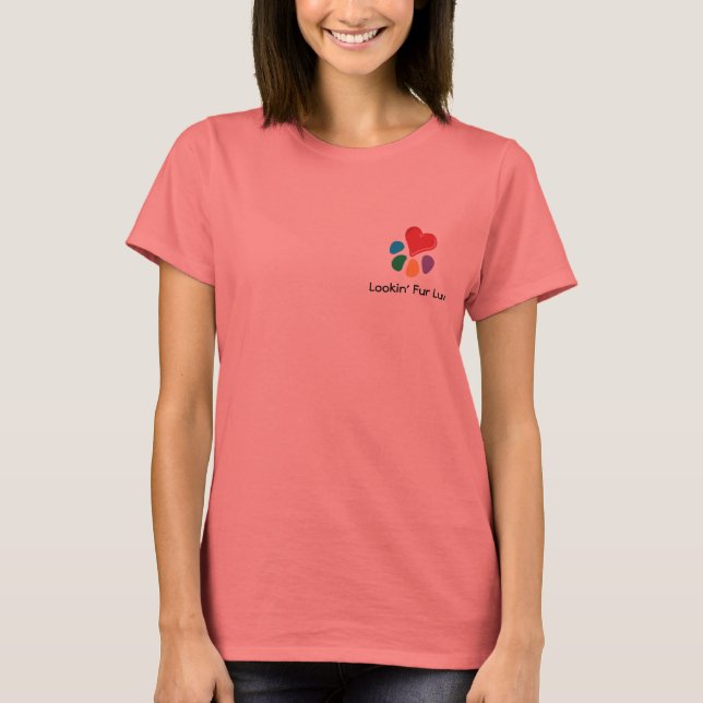 Reigning Cats & Dogs_Frisky Friends_Heart-Paw T-Shirt (Front)