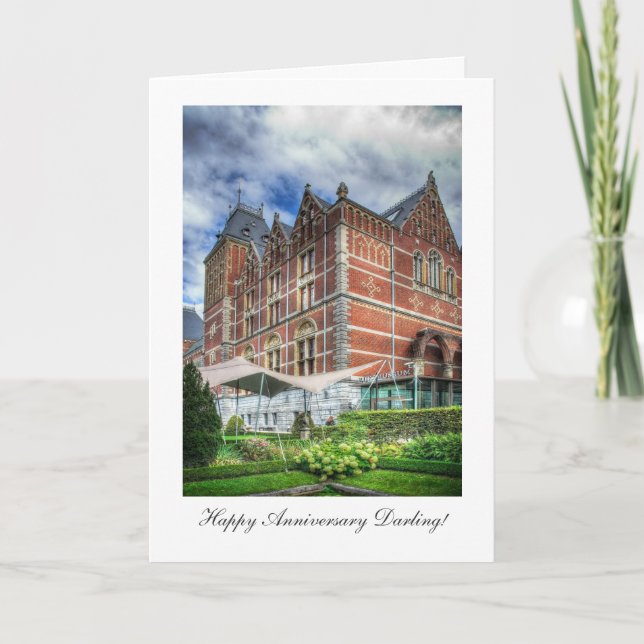 Reijks Museum, Amsterdam, Happy Anniversay Darling Card (Front)