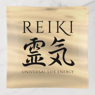 Reiki 霊気 Japanese Calligraphic Life Energy Trinket Tray