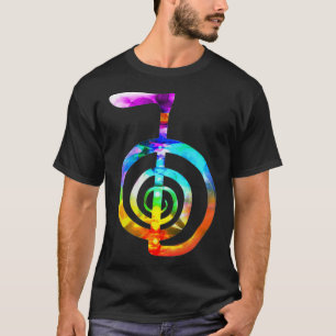 Reiki 7 Chakras colors Reiki Symbol Choku Rei Pul T-Shirt
