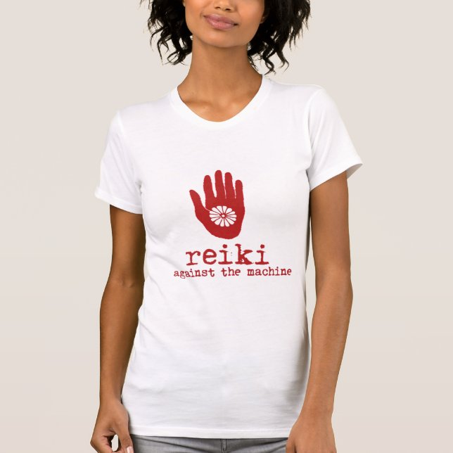 Reiki Against the Machine Peace T-Shirt (Front)