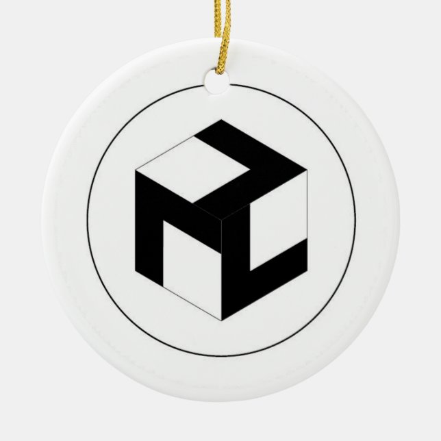 Reiki and Male Antahkarana Ceramic Ornament (Front)