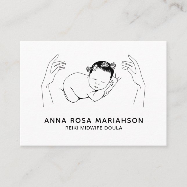 *~* Reiki Birthing Midwife Doula Birth Coach Business Card (Front)