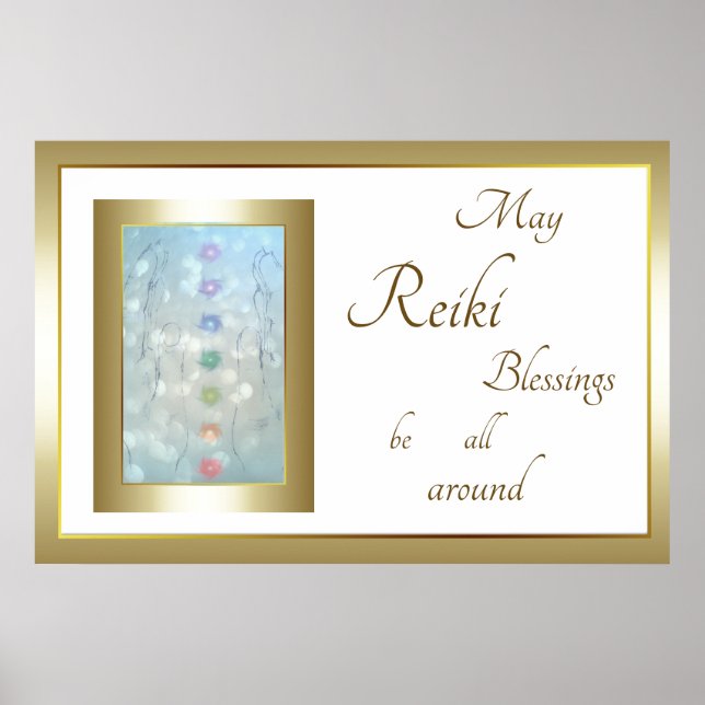 Reiki Blessings design Poster (Front)