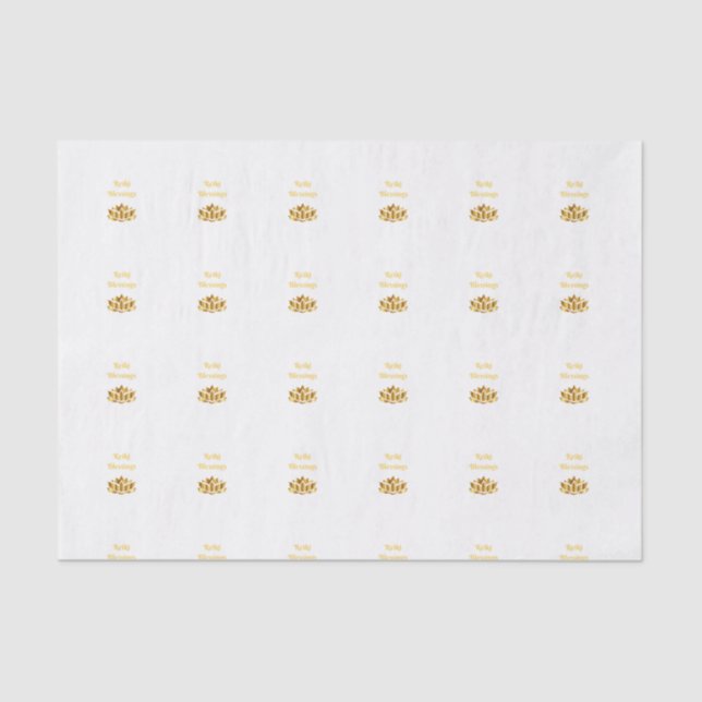Reiki Blessings Tissue Paper (Front)