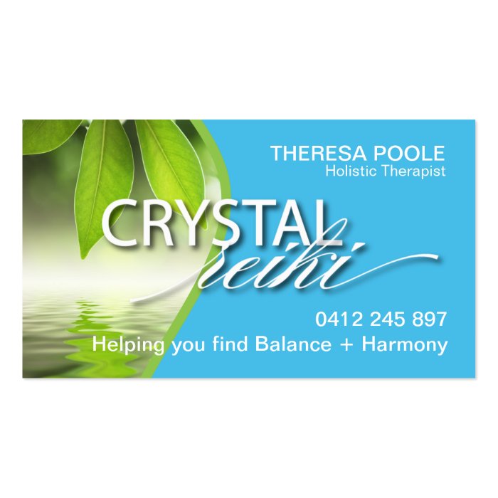 Reiki Business Card Zazzle