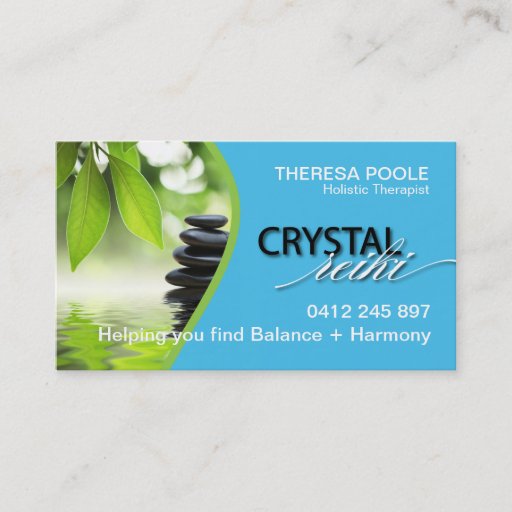 Customizable Reiki Business Card