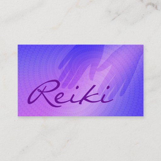 Customizable Reiki Business Cards