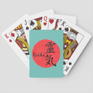 Reiki Calligraphy And Word 1 Poker Cards
