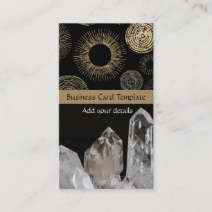 Reiki Cards - Template White Quartz Crystals